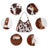 Vintage Leopard Pattern Multi Zipper Bag Tassel Accessories Diagonal Cross Tote Bag Generation fit 20MM Snaps button jewelry wholesale