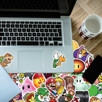 50 Super Mario Graffiti Stickers Laptop Phone Case Water Cup Computer Hand Ledger Waterproof Stickers