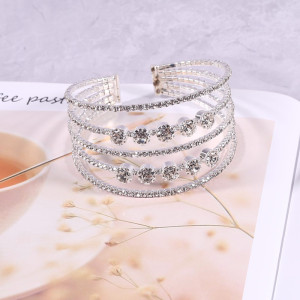Bride Jewelry Elastic Rhinestone Bracelet