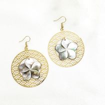 Flower Natural Shell Earrings