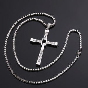 Stainless Steel Cross Toledo Speed and Passion 8 Necklace