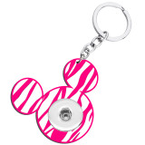 Acrylic cartoon animation color printing key chain fit 20MM Snaps button jewelry wholesale