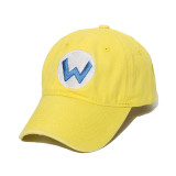 Super Mario Brothers Washed Canvas Hat Sunscreen Visor Hat Duck Tongue Hat baseball cap