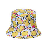 Cartoon Little Yellow Duck Holiday Anime Fisherman Hat Sunshade Sun Hat Pot Hat