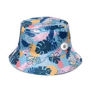 Branch Bird Flamingo Print Pot Hat Fisherman Hat fit 20MM Snaps button jewelry wholesale