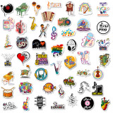 50 Rock Music Stickers Punk Beatles Rock Band Waterproof Stickers