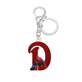 Acrylic 26 letter double sided printing Cartoon anime Spider Man keychain
