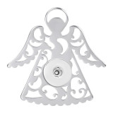 （Delivery time of 7 days） 3 styles Stainless steel angel hollow Pendant fit 20MM Snaps button jewelry wholesale
