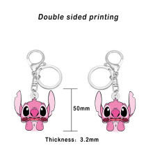 Acrylic double sided printing Cartoon anime  Stitch  keychain