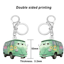 Acrylic double sided printing Automotive Mobilization car  keychain