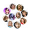 20MM Taylor Swift Print glass snap button charms
