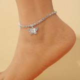 Sexy  Rhinestone butterfly anklet