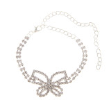 Sexy rhinestone butterfly anklet