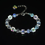Square crystal bracelet