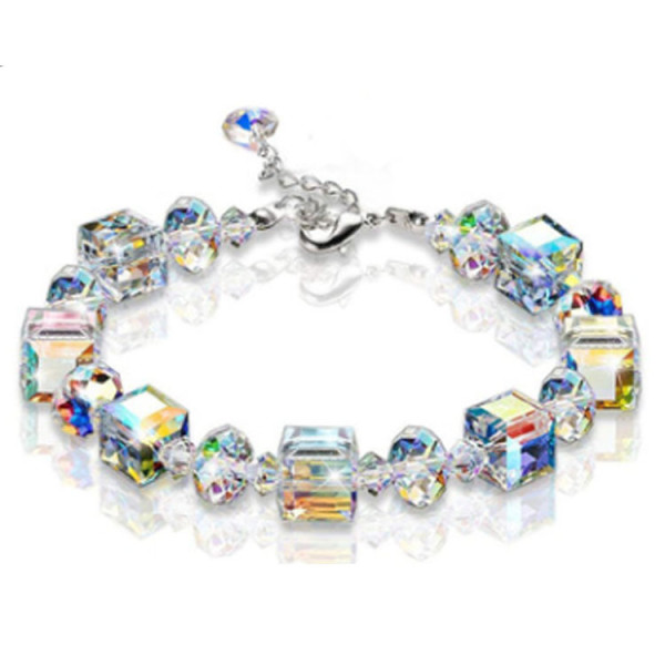 Square crystal bracelet