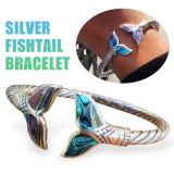Gradient Mermaid Shell Inlaid Bracelet