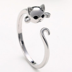 Cute Cat Opening Ring