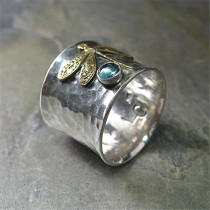 Sapphire Dragonfly Ring