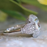 Copper Diamond Ring