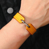 20CM 21.5CM Simple and versatile S-hook leather bracelet fit 20MM Snaps button jewelry wholesale