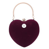 Handbag Women's Dinner Bag Fashion love Peach Heart Banquet Bag Evening Dress Handbag fit 20MM Snaps button jewelry wholesale