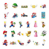 100 Mario cartoon graffiti stickers Mary personality trolley case water cup computer waterproof stickers