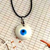 3cm Glass Eye Pendant Necklace