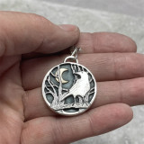 Crow Moon Forest Pendant Necklace