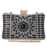 Dinner bag, handbag, diamond inlaid dress, evening bag