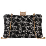 Dinner bag, handbag, diamond inlaid dress, evening bag