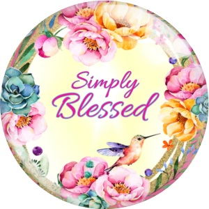 20MM BLESS Print glass snap button charms