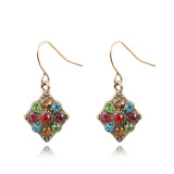 Water Drops, Oil Drops, Hollow Flower Geometry Earrings