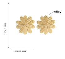 Alloy Flower Earrings