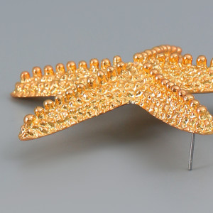 Alloy Starfish Earrings
