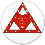 Painted metal 20mm snap buttons DELTA SIGMA THETA  Print  DIY jewelry