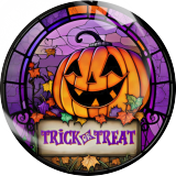 Painted metal 20mm snap buttons Halloween  Print  charms