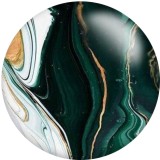 Painted metal 20mm snap buttons Green pattern Print   DIY jewelry