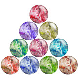 Painted metal 20mm snap buttons Pretty pattern Print