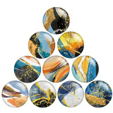 Painted metal 20mm snap buttons pattern  Print