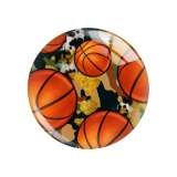 Painted metal 20mm snap buttons love love Nurse Basketball Volleyball Sports Print  charms