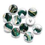 Painted metal 20mm snap buttons pattern  Print   DIY jewelry