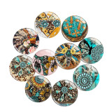 Painted metal 20mm snap buttons Cross Butterfly sunflower pattern Print  charms