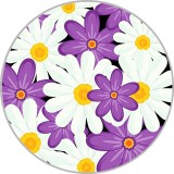 Painted metal 20mm snap buttons Pattern Daisy Star  Snowflake Christmas Print  charms