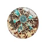 Painted metal 20mm snap buttons Cross Butterfly sunflower pattern Print  charms