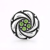 20MM flower rhinestone  design  Metal snap buttons