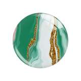 Painted metal 20mm snap buttons Marbling Artistic pattern Print  charms