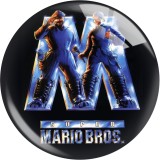 Painted metal 20mm snap buttons Super Mario Print  charms