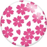 Painted metal 20mm snap buttons Flower Butterfly pattern  Print   DIY jewelry