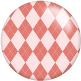 Painted metal 20mm snap buttons lattice pattern Print   DIY jewelry