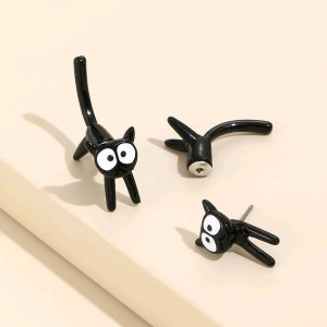 Cute kitten detachable earrings